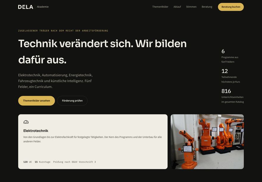 Entwurf 03, Bento-Raster, dunkle Darstellung