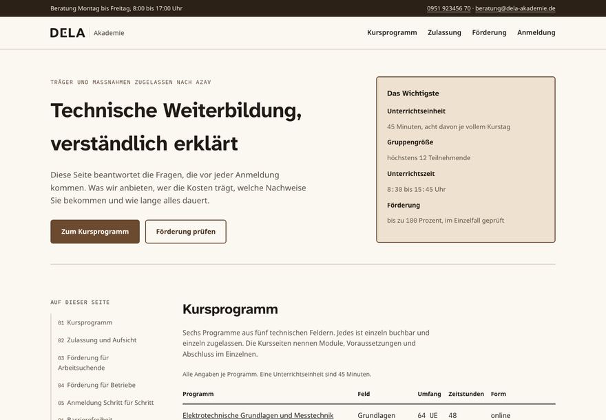 Entwurf 05, Struktur und Tabellen, helle Darstellung