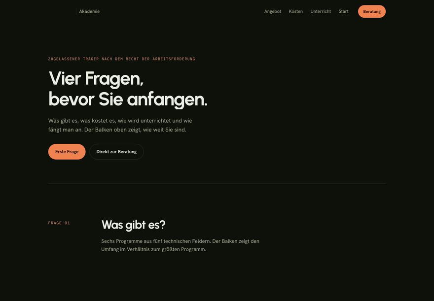 Entwurf 10, Verlauf, dunkle Darstellung